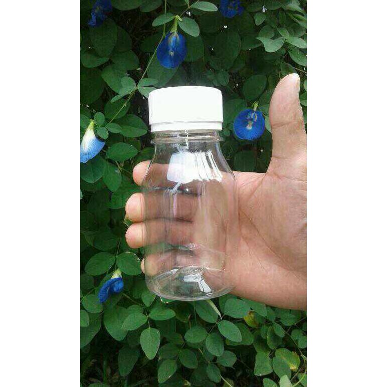 BOTOL PLASTIK PET 250ML MADU TUTUP SEGEL 1PCS