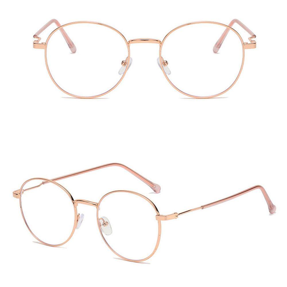 Mxbeauty Blocking Glasses Fashion Retro Anti Cahaya Biru Pria Bingkai Logam Kacamata Komputer Kacamata Optik