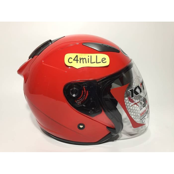 SALE$$$ Helm KYT Galaxy Double Visor red ferrari / merah ferrari