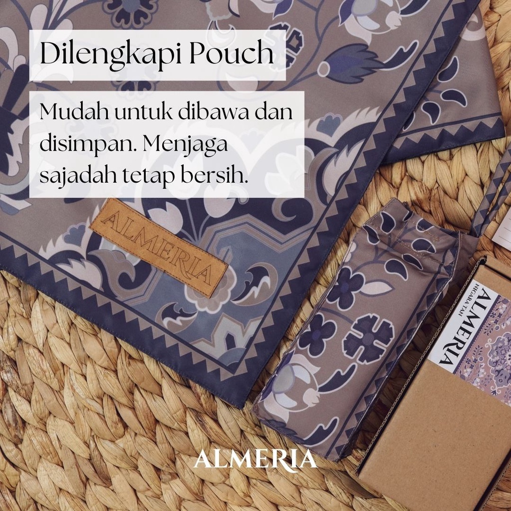 Sajadah Travel Premium Almeria - II: The Heritage | Anti Slip, Free Pouch &amp; Box