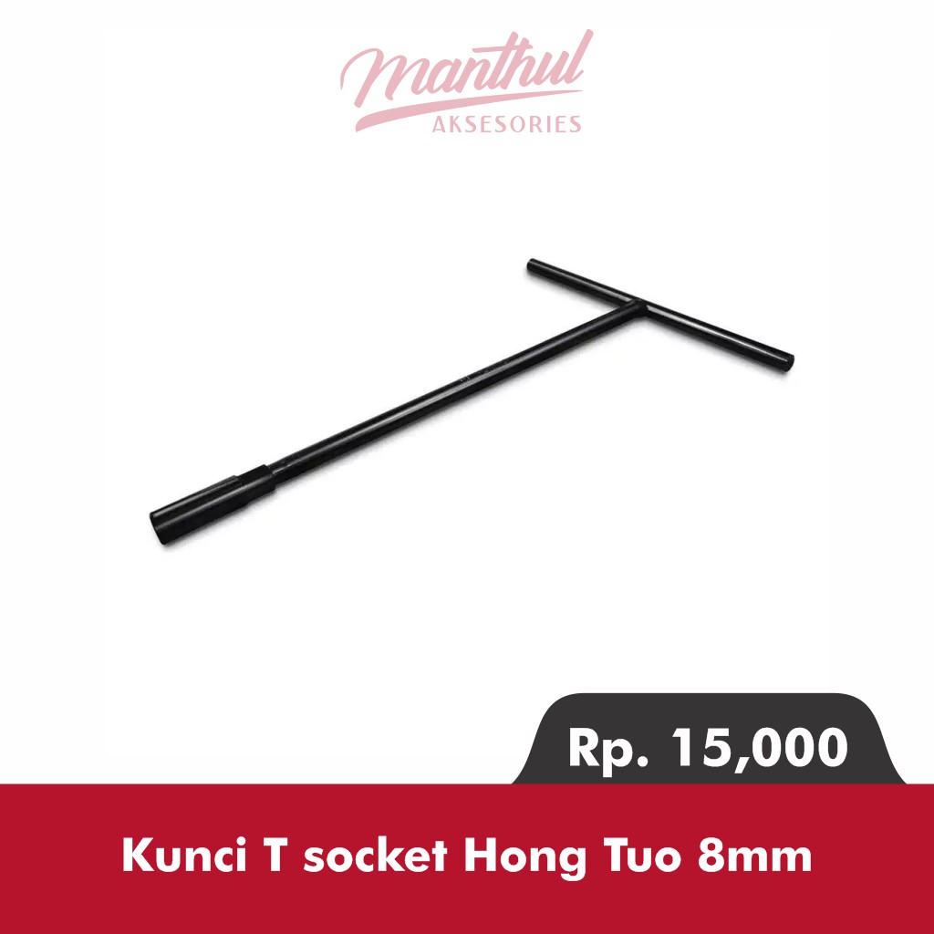 Kunci T socket Hong Tuo 8mm Hitam