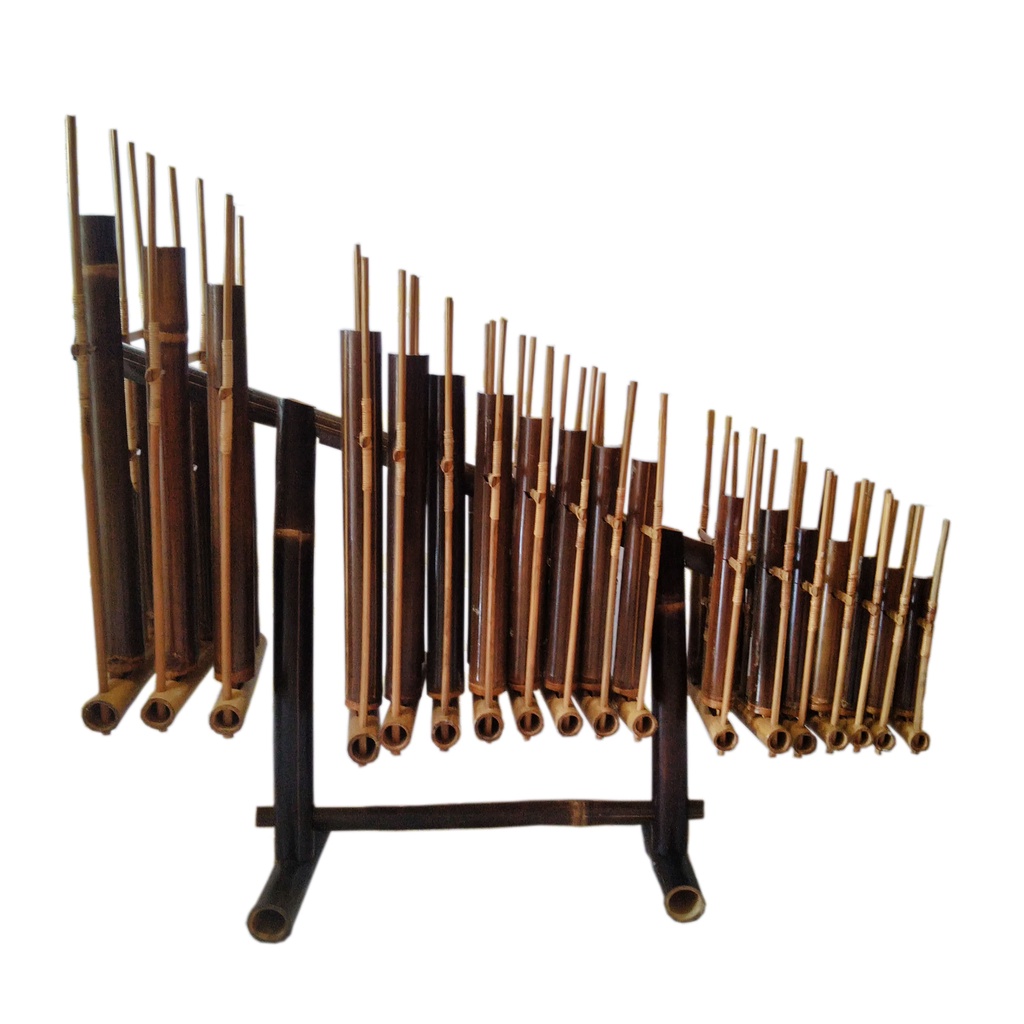 Jual Angklung Bambu Tali Dan Bambu Hitam 18 Nada / 2,5 Oktaf | Shopee ...