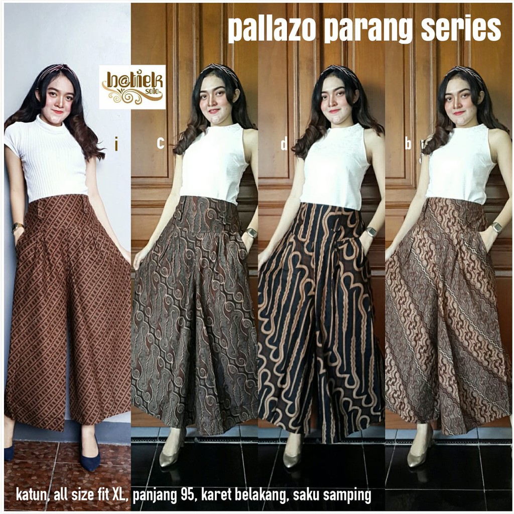 Batik Solo Palazo Parang Series Batieksolo KULOT BATIK MODERN PREMIUM