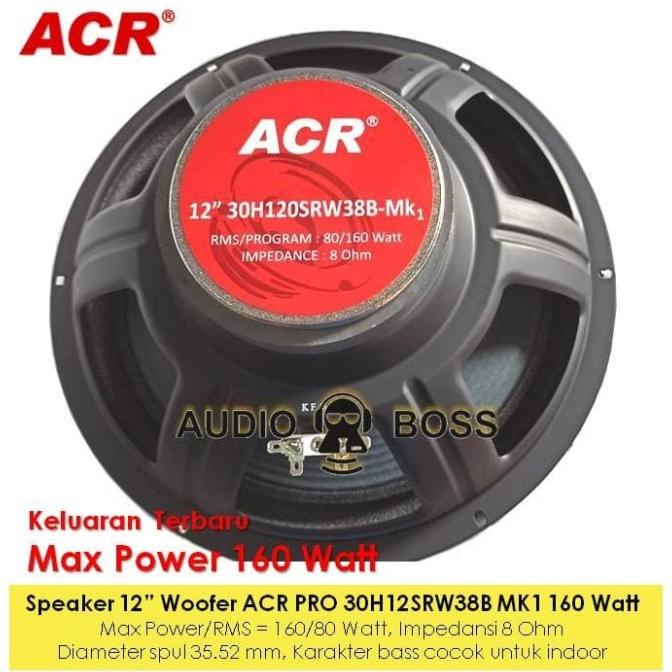 Speaker 12 inch Woofer ACR PRO 500 Watt / Speaker Woofer 12" ACR PRO