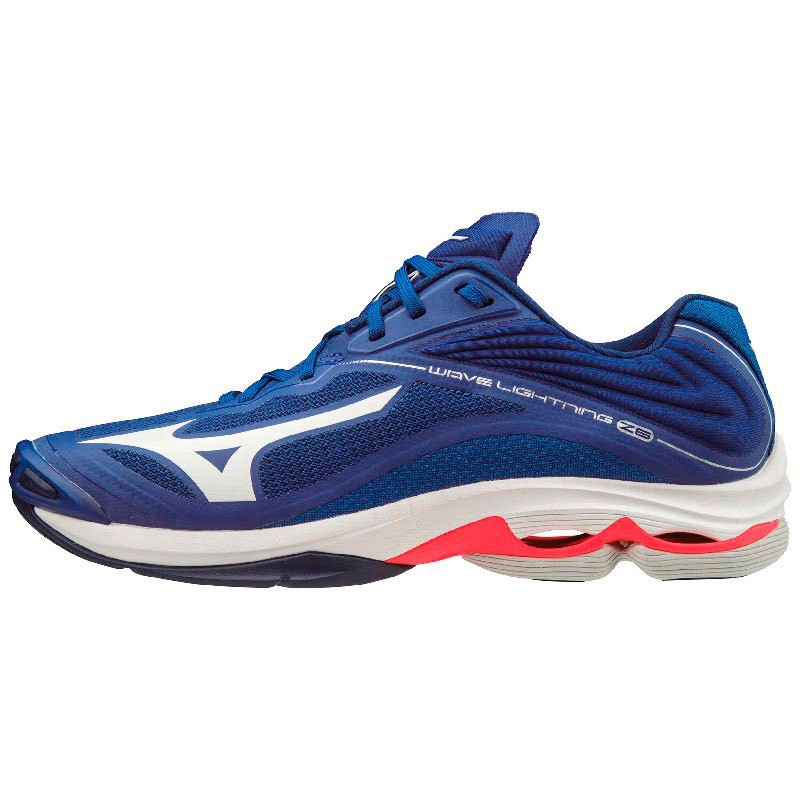 Terbaru 2020 Sepatu Voli Voly Mizuno Wave Lightning Z6 WLZ6 Low Blue White Pink Original