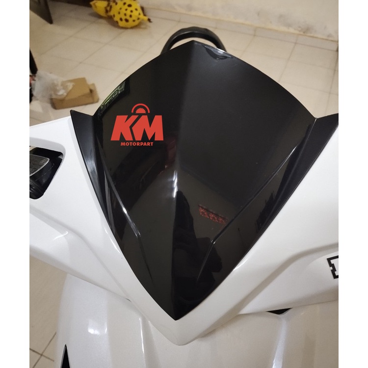 Visor Beat Fi Injeksi 2012 - 2014 TGP Windshield Honda Beat Lama Injection Hitam Pekat Black