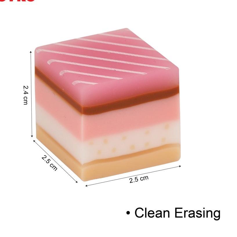 

Baru Eraser Penghapus Joyko ER-117 Kue lapis 1 BOX / 32 Pcs !!