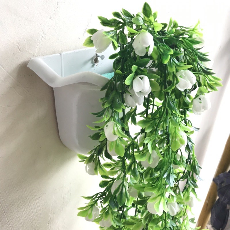 RAMBAT PRITI GANTUNG bunga julur salur rambat bunga plastik artificial shabby decor grosir murah-4