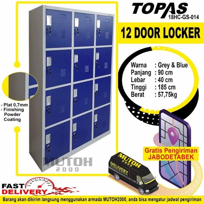

Cabinet | Loker Locker Lemari Kabinet Besi 12 Pintu Topas Gs-014-12
