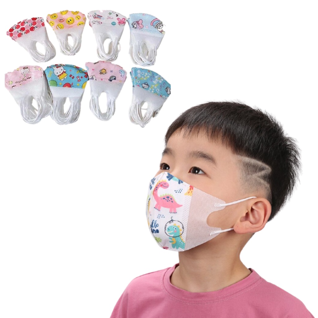 Masker Duckbill ANAK Karakter Masker Motif Anak 3D isi 50pcs