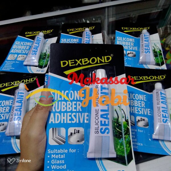 Lem Silikon Silicone DERFOE 35gr Clear Sealant Sealent Kaca Aquarium