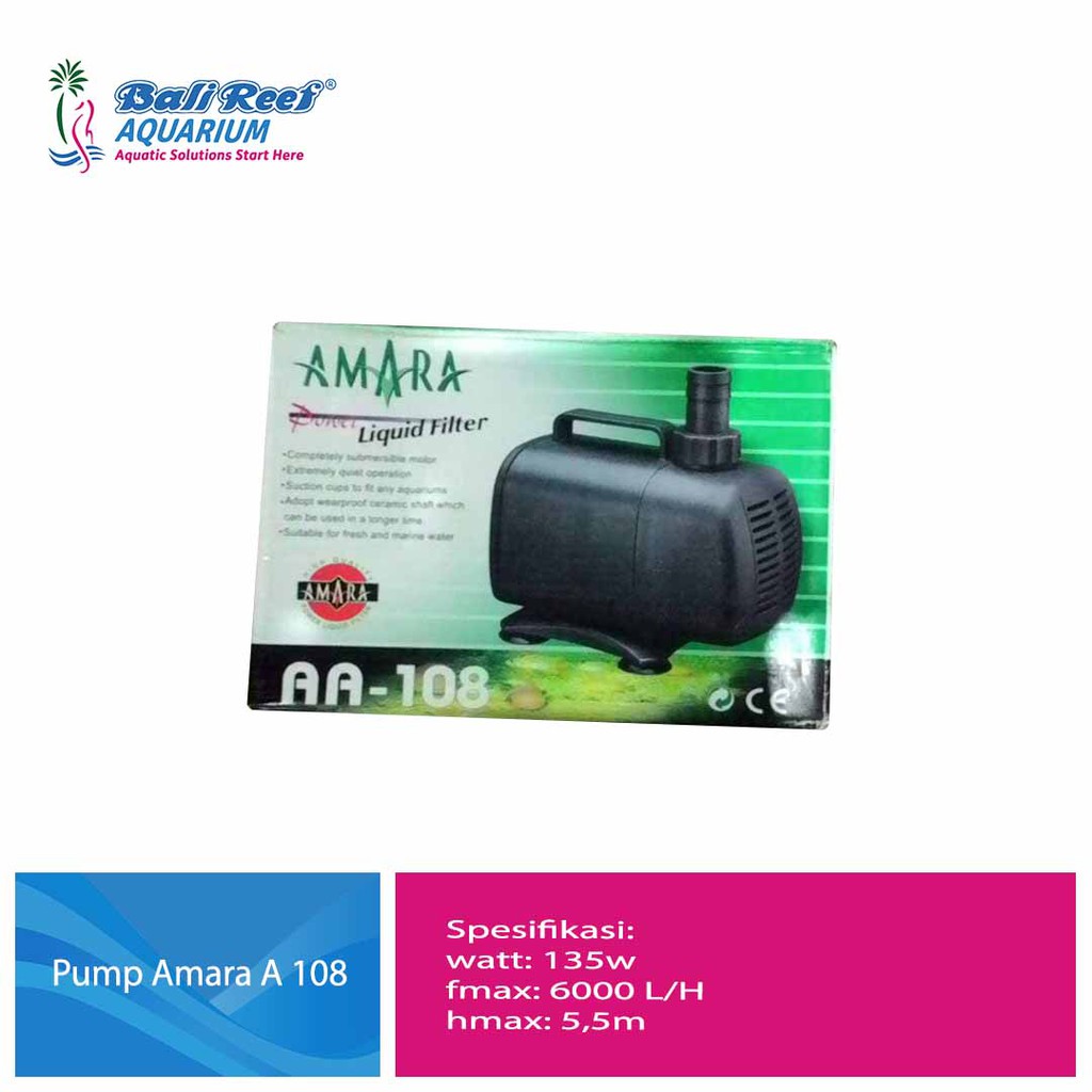 Amara AA 108 Pompa Celup Aquarium Amara