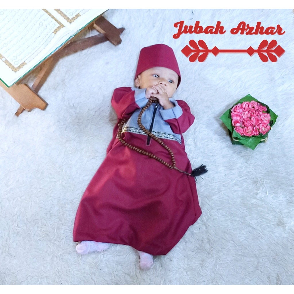 JUBAH AZKHAR NEWBORN/BAJU BAYI/KOSTUM BAYI PHOTOSHOOT