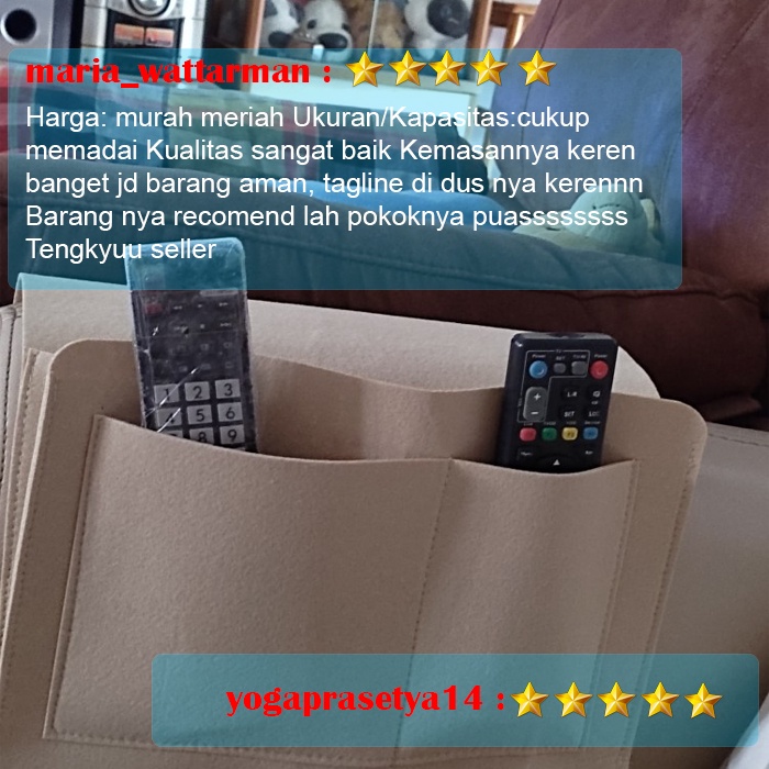 Tempat Penyimpanan Lenzero Organizer HP Remote Tas Gantung Samping Tempat Tidur Sofa Bedside Organizer