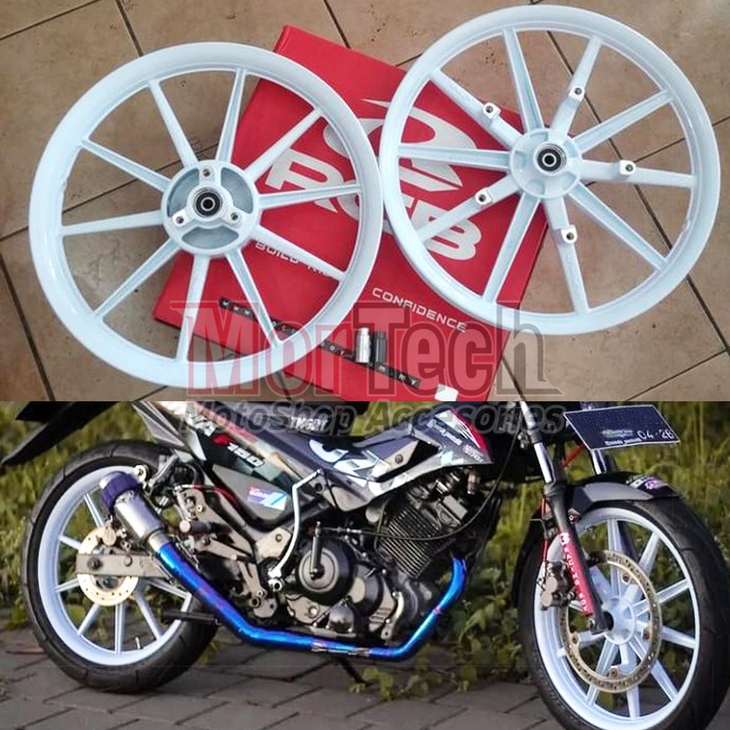 Velg Pelek RCB Racing Boy Original SP811 Satria FU Fi Belang 150 Palang 10 Double Disc Ring 17 Uk. 1