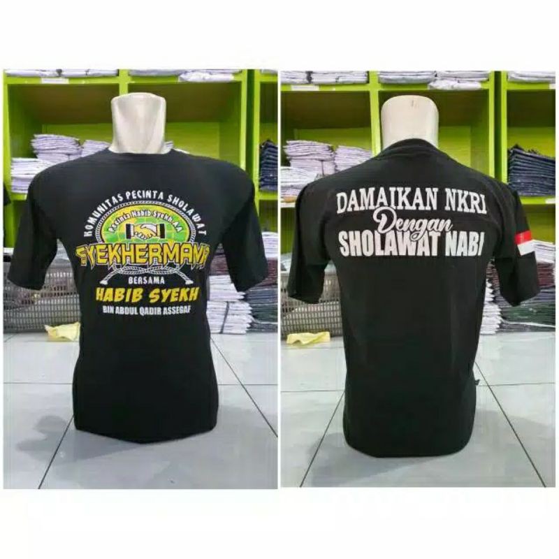 KAOS SYEKHERMANIA -KAOS SANTRI LENGAN PENDEK - KAOS SYEKHERMANIA - KAOS MAFIA SHOLAWAT - KAOS MAFISH