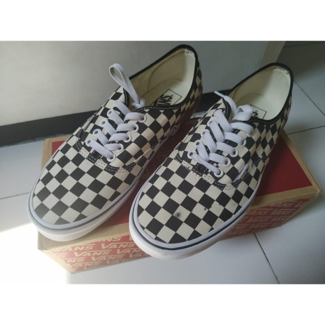 Vans original Authentic Gum Block Checkerboard