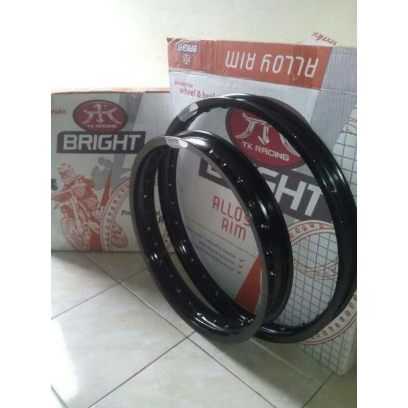 Velg TK racing black brigh japan original CRF 150-32 hole ring 17x350 dan 18x215