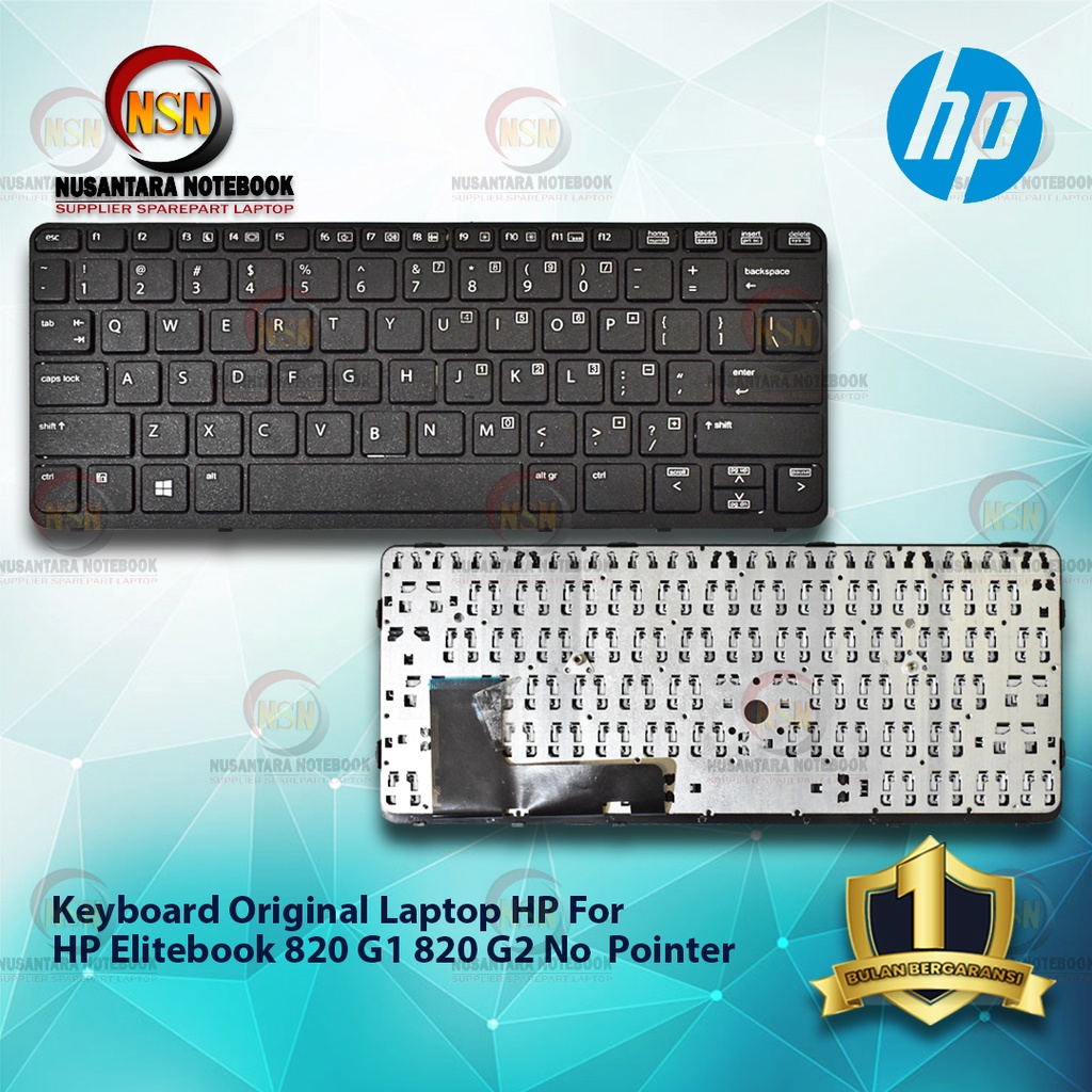 Keyboard Original Laptop HP For HP Elitebook 820 G1 820 G2 No Pointer