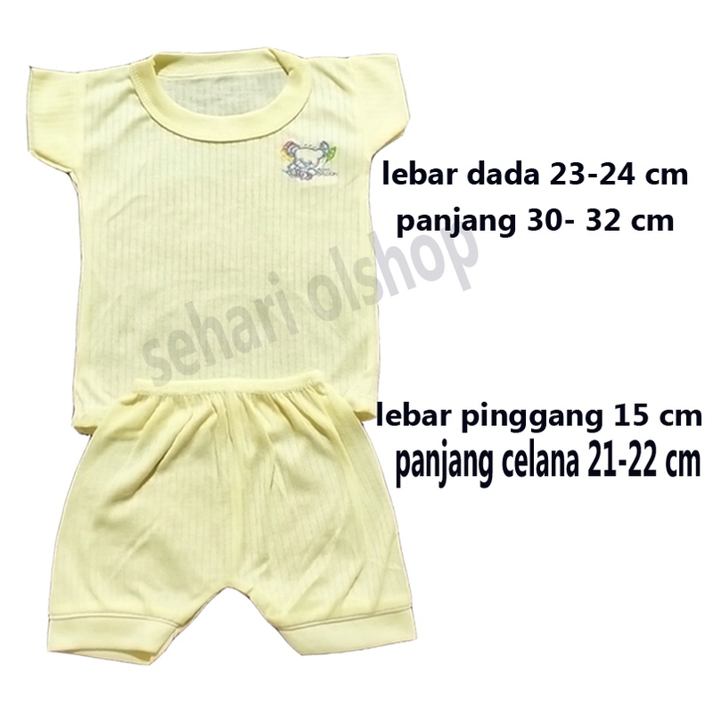 4 stel- stelan oblong  bayi 0-3 bulan