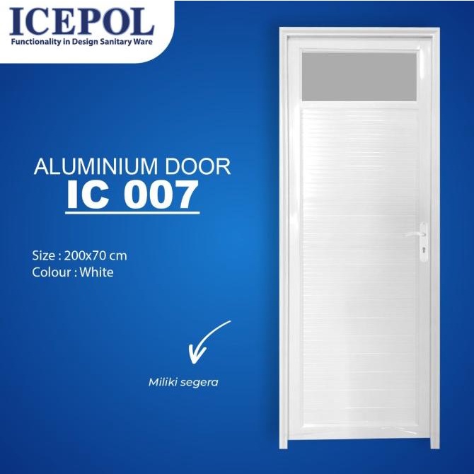 Pintu Aluminium IC007 Kusen Pintu Aluminium Kamar Mandi
