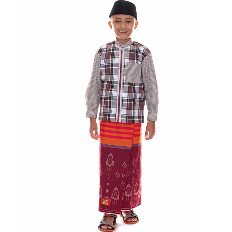 Sarung Atlas Junior Anak Laki-Laki Terbaru Cocok Untuk Sholat dan Ngaji