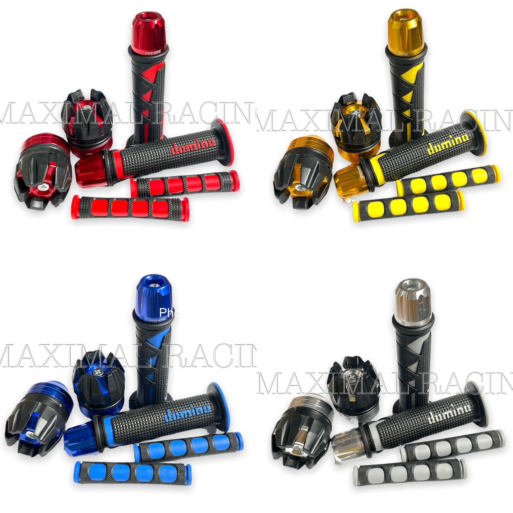 paket variasi motor 4in1 Handgrip Shark Jalu AS Karet Handle Jalu stang bandul untuk semua jenis motor