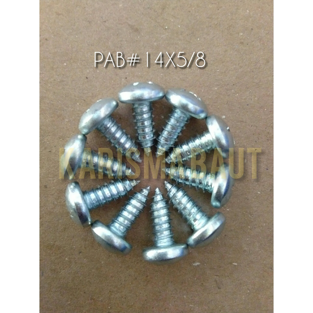 Sekrup PAB #14X5/8 /skrup tapping P (obeng +)