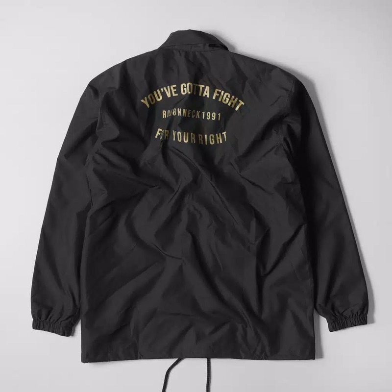 Roughneck CJ146 Black Hollywood Syndrome Coach Jacket/ Jaket terlaris dan full handtag