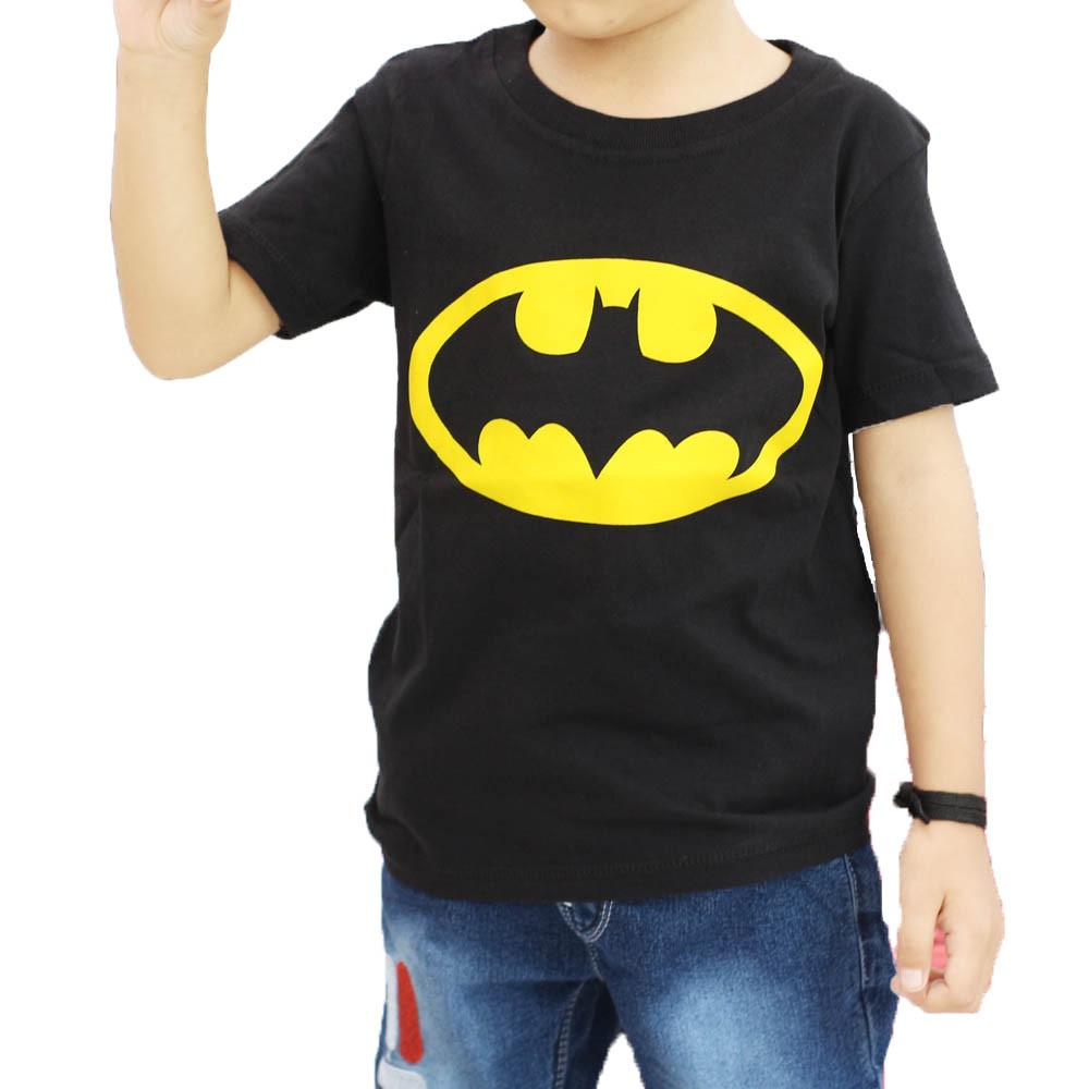  Baju  Kaos  Batman Superhero  Hitam Baju  Anak  gambar batman 