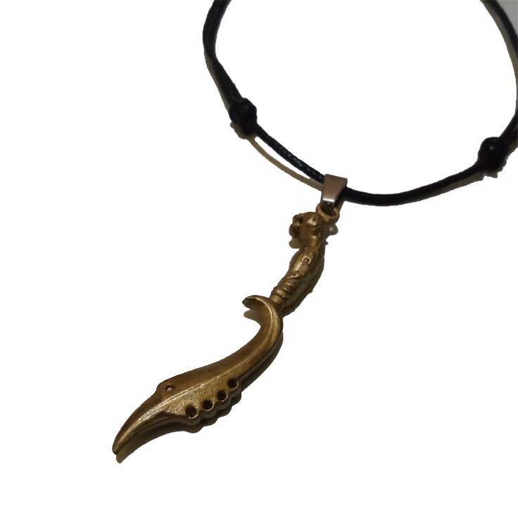Kalung Kujang Bahan Kuningan