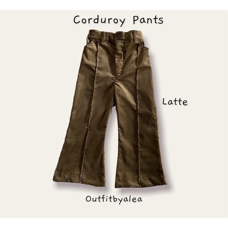 CORDUROY PANTS LATTE