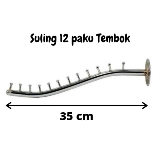 [BISA COD] Hanger Display Stainless / Hanger Seruling / Hanger suling stainless / Hanger Tembok
