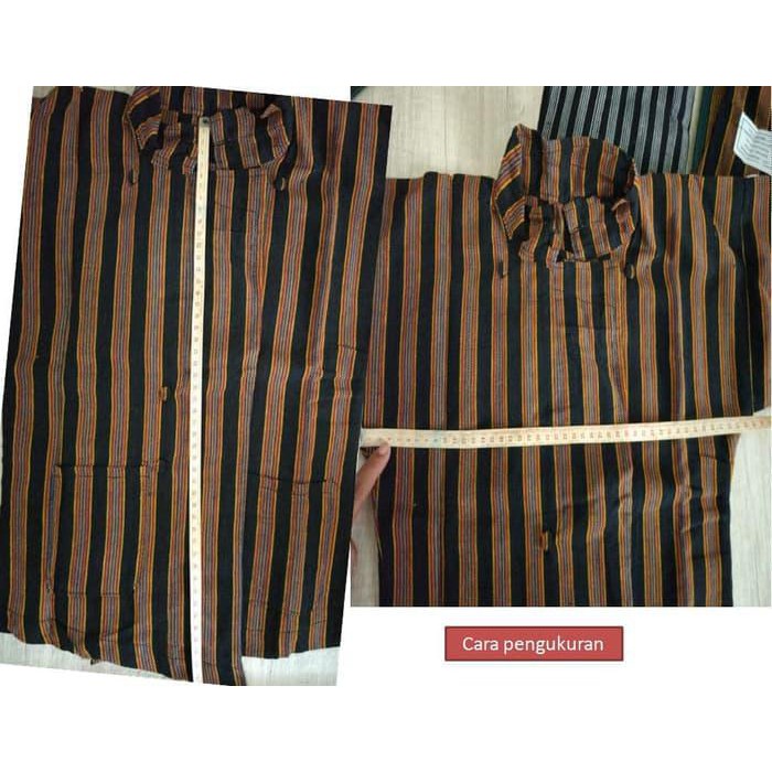 Terlaku Baju Adat Jawa Surjan Lurik Anak Kostum Adat Tradisional - 2-3 Tahun