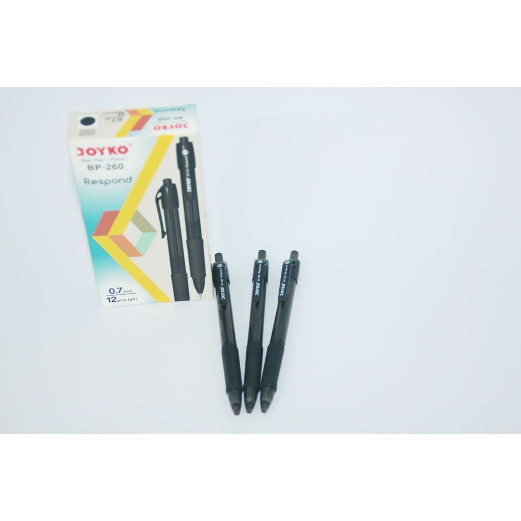 

Ballpoint Joyko BP-260 Respond Warna Hitam 0,7mm