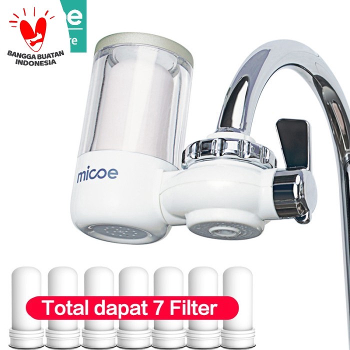 MICOE PEMURNI AIR KRAN FILTER KRAN DAPUR TOTAL DAPAT 7 FILTER ELEMEN