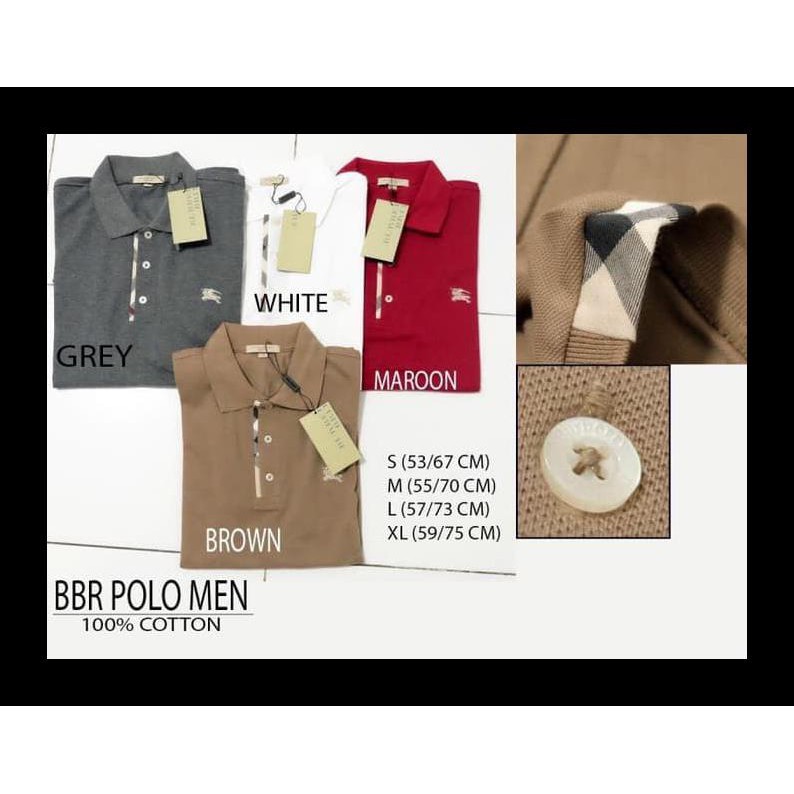 UPDATE KAOS POLO PRIA BURBERRY POLO MEN KAOS POLO COWOK TERMURAH