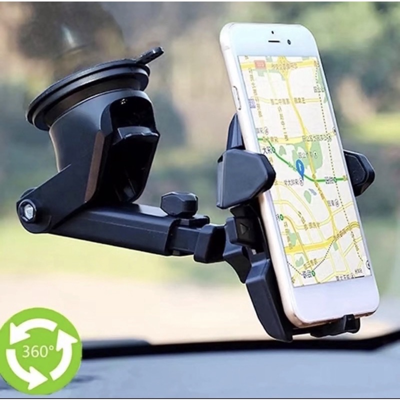 Car Phone Holder Dudukan Mobil In-Mobil Dashboard Phone Holder Universal360° Stand Phone In-Mobil Leher Panjang Dengan Sucker