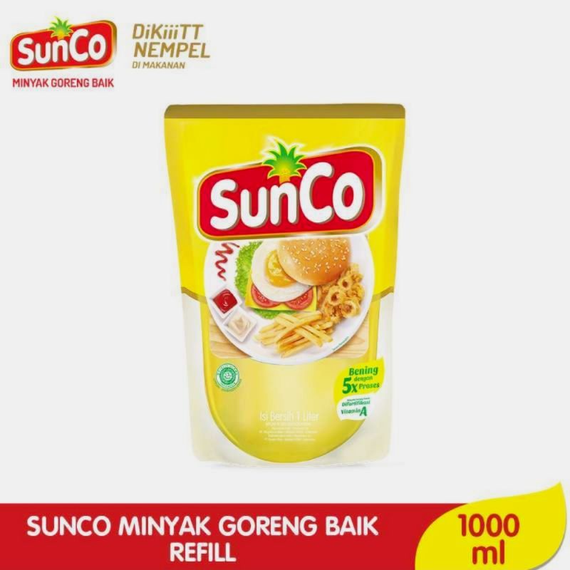

Minyak Goreng Sunco 1L EXP:2026 {1Liter/12Pcs}