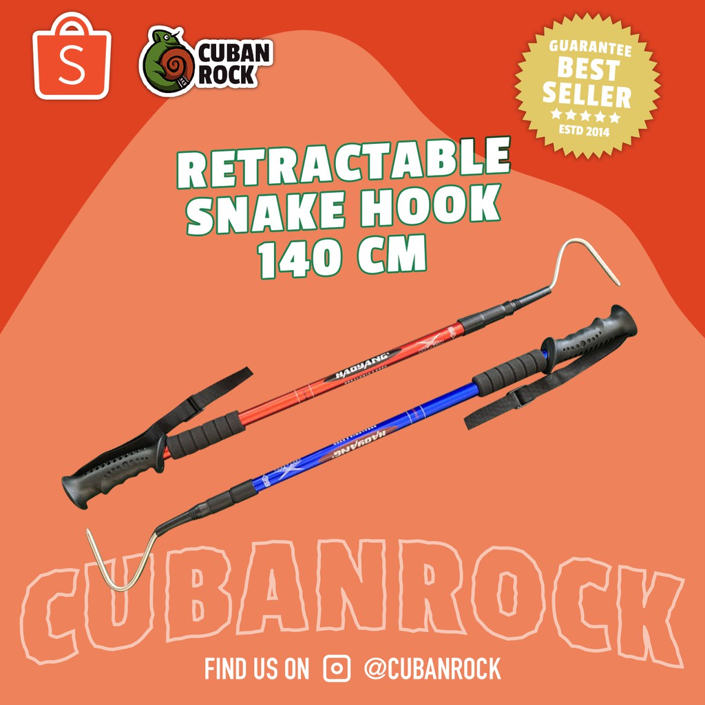 Expandable Snake hook 140cm Tongkat Penangkap Ular Snake tong
