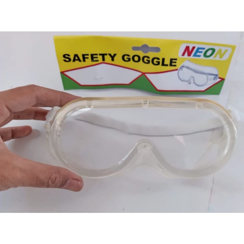 Google Safety Kacamata Safety Bening Putih Anti Fog Kabut