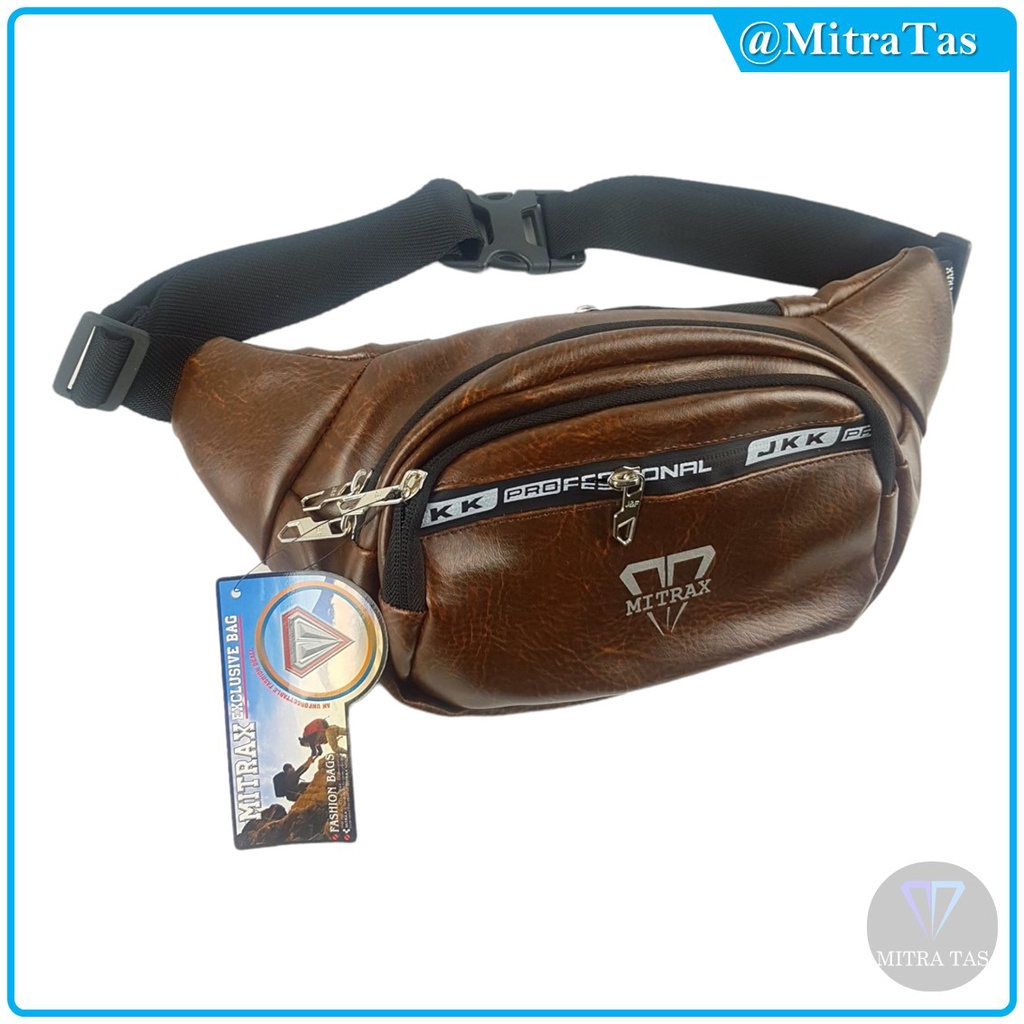 Waist Bag Mitrax Bentley Bahan Kulit Sintetis Lembut! Tas Pinggang / Waistbag Cocok untuk Pria dan Wanita!