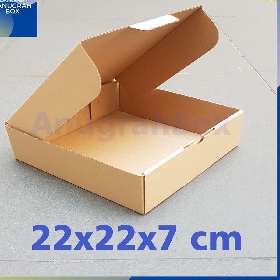 

❤ Kirim Langsung ❤ (10Pcs) Kardus uk. 22x22x7 cm Diecut box packing untuk kotak aksesories,kue,dll