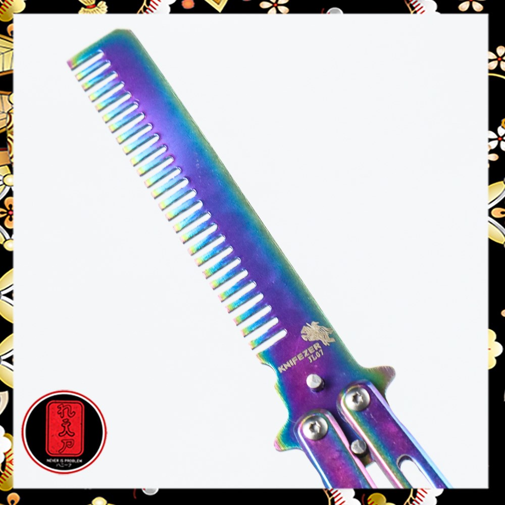 Sisir Besi Butterfly Balisong Multi-Color