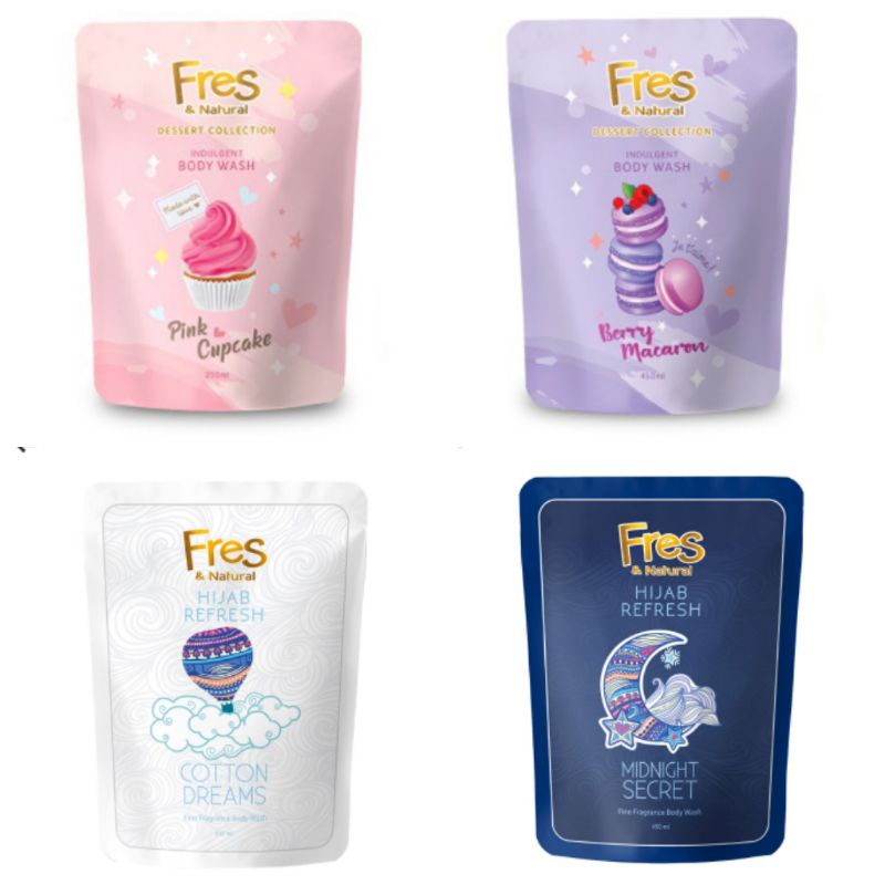 Fres & Natural Sabun Mandi Cair 450ml