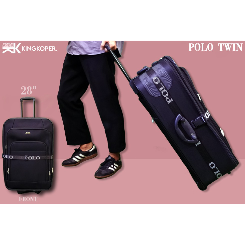 Koper Polo 28 inch ukuran bagasi - koper kain - koper besar - koper roda 2-koper murah - koper jumbo