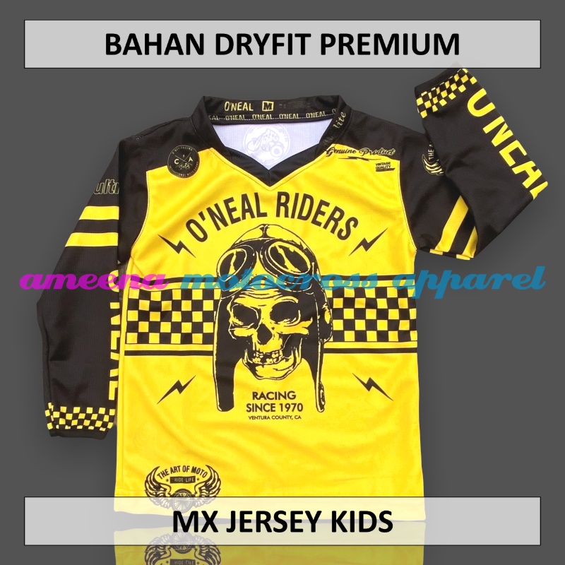 Jersey Cross Anak - Jersey Trail Anak - Jersey Premium Dryfit - Jersey Motocross - Jersey Trabas Anak - Jersey Adventure - ON007