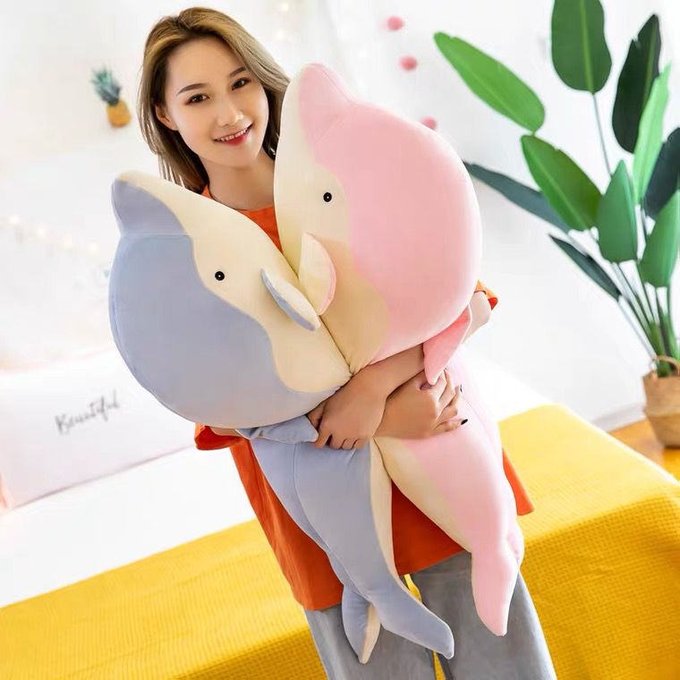BONEKA DOLPHIN LUMBA LUMBA SOFT IMPORT UKURAN -/+80CM DAN -/+100CM