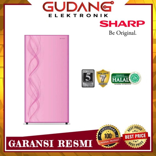 LEMARI ES 1 PINTU SHARP SJ 162 AP KULKAS SHARP SJ162AB