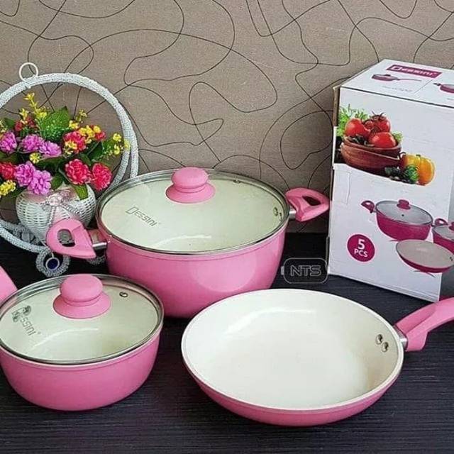 Panci set dessini 5pcs pink